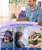 Voerou Sleep Headphones Bluetooth 5.4 Eye Mask, Sleep Mask - Image 8