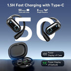 168 Languages AI Translation Earbuds, 4-in-1 Smart Mode Touch Screen Real-Time - Image 2