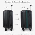 Hanke Grace Expandable Carry On Luggage - Image 5