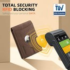 RUNBOX AirTag-Wallet-Mens-Slim-RFID Blocking Wallets Leather - Image 5