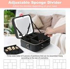 Mocado Travel Makeup Bag with LED Lighted Mirror, Travel Makeup Organizer - Image 4