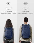 Travel Backpack 40L (Dark Blue-ripstop / 40L)