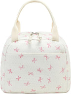 Bluboon Lunch Bag for Women Men Cute Corduroy Lunch Tote Bags Reusable - Image 9