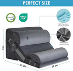 4PCS Bed Wedge Pillow for Headboard, Adjustable Wedge Pillow for Sleep Apnea - Image 4