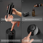 Airversa Waterless Diffuser for Essential Oil, Car Diffsuer, Battery Operated Nebulizer, 0.7 Fl Oz/ 20mL, Mini Scent Air Machine, 3 Timers & 3 Mist Levels for Home, Room, Car, Office - AN6 Green Lily