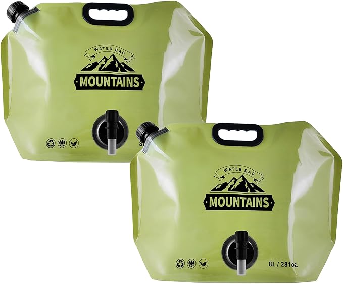 Collapsible 8L Water Storage Bag, BPA-Free Portable Folding Water Jug by MrBulloc