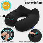 2 Pack Inflatable Travel Neck Pillows - Image 2