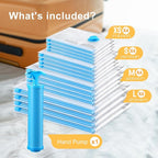 Vacuum Bags for Travel, Space Saver Vacuum Storage Combo - Image 2