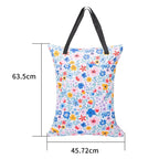 ALVABABY 2 Pack Large Wet Dry Bag Waterproof Hanging Cloth Diaper - Image 3