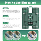 300x25 Binoculars for Adults and Kids, High Powered Mini Pocket Binoculars - Image 4