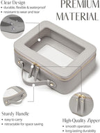 Popvibe Clear Makeup Bag Travel Cosmetic Case Transparent Toiletry Bag - Image 2