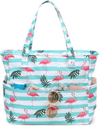LEDAOU Beach Bag Waterproof Sandproof Women Tote Bag Pool Bag by LEDAOU