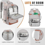 50L Travel Backpack with USB Charging Port, Water-Resistant Carry On Backpack - Image 3