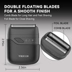 VIKICON® Electric Foil Shavers for Men, Compact Travel Face Shaver, Mini Razor - Image 2