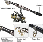 Dr.Fish Fishing Rod and Reel Combos 125-Pieces Telescopic Spinning Pole Reel - Image 5