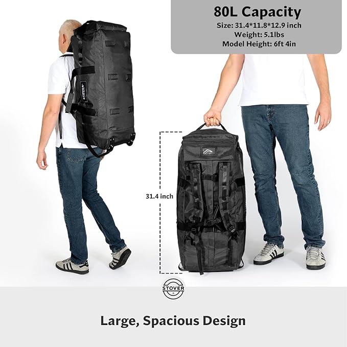STOVER 80L Rolling Duffel Bag - Image 8