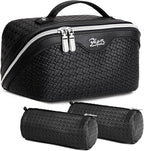 BOYATU Travel Makeup Bags for Women: 3-Set Large Capacity Make up Bags by BOYATU