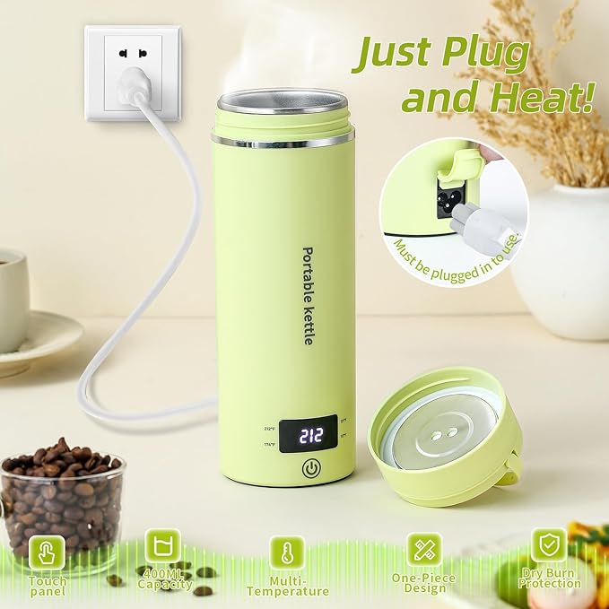 Travel Electric Kettle Portable Mini Kettle, Small Hot Water Boiler - Image 2