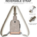 7L Sling Bag for Women Men Leather Small Sling Backpack Daypack Anti Theft - Image 7
