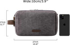 BAGSMART Toiletry Bag for Men, Canvas Travel Toiletry Organizer Dopp Kit - Image 6