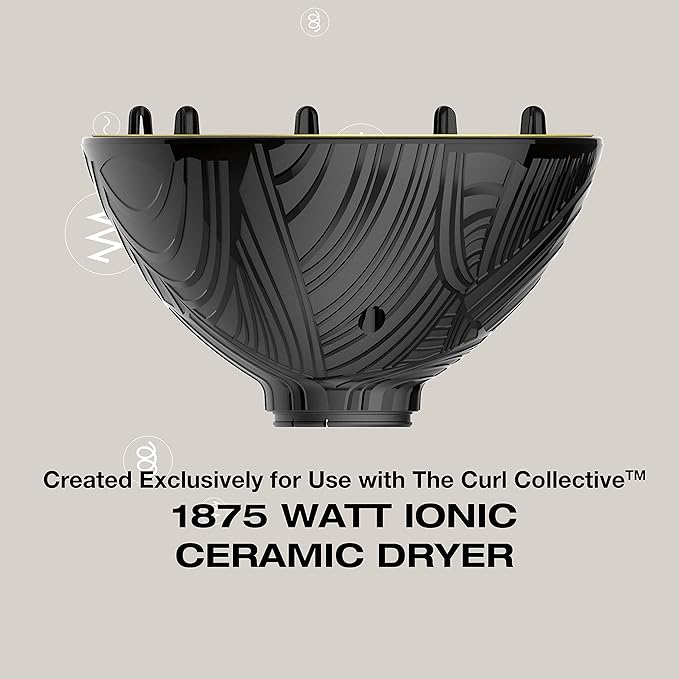 Conair The Curl Collective Coily Hair Diffuser, Works Exclusively with The Curl Collective Hair Dryer (sold separately)
