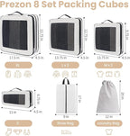 8 Set/6 Set/4 Set Compression Packing Cubes - Image 3