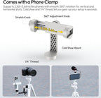 ULANZI Ombra Ⅱ Camera Travel Tripod White, 61.5" Aluminum Tripod Foldable - Image 7