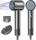 Hair Dryer, High-Speed Ionic Low Noise Blow Dryer for Fast Drying, Birthday Christmas Gifts for Women Men Mom Dad, Thermo-Control Quiet Compact Hair Blow Dryer for Travel Salon, Gray