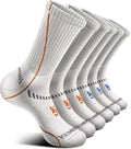 BULLIANT Compression Socks for Men 6Pairs, Athletic Crew Socks Cushioned For by BULLIANT
