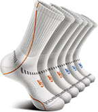BULLIANT Compression Socks for Men 6Pairs, Athletic Crew Socks Cushioned For by BULLIANT