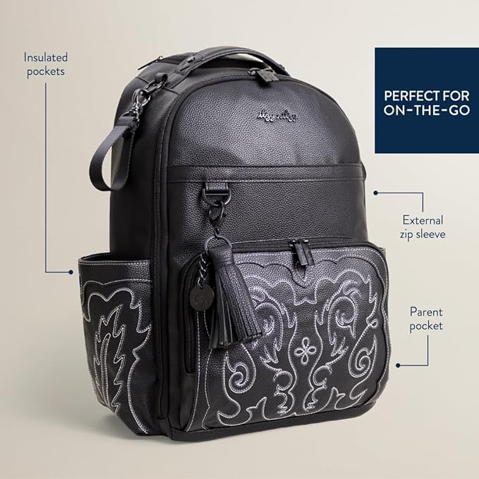 Itzy Ritzy Large Capacity Boss Plus Baby Backpack Diaper Bag Featuring 19 - Image 4