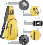 TITECOUGO Small Sling Bag, Lightweight Crossbody Backpack - Image 5