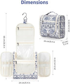 Narwey Hanging Toiletry Bag for Women Travel Makeup Bag Organizer Toiletries - Image 5