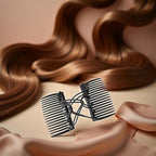 Black Adjustable Elastic Hair Comb,Stretchy Double Comb Hair Clip,No Crease Hair Pins Double Slides Hairpins Combs Women Hairs Styling Accessories Hairs Care Styling Tools and Appliances