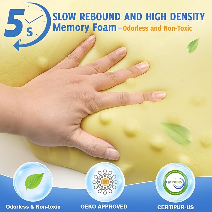 Cervical Neck Pillows with Memory Foam - Image 2