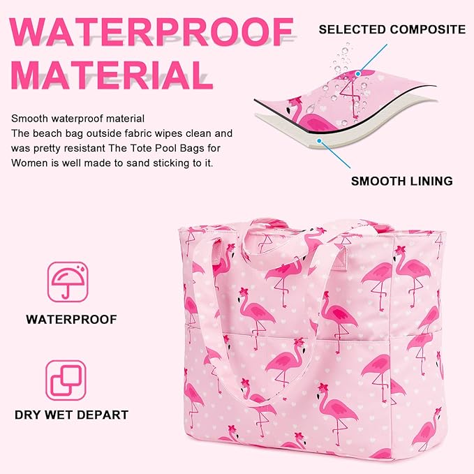 Waterproof Beach Tote Pool Bags - Image 3