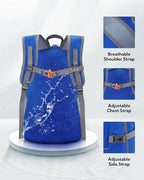 WATERFLY Hiking Foldable Daypack Backpack: 25L Ultra Lightweight Packable - Image 4