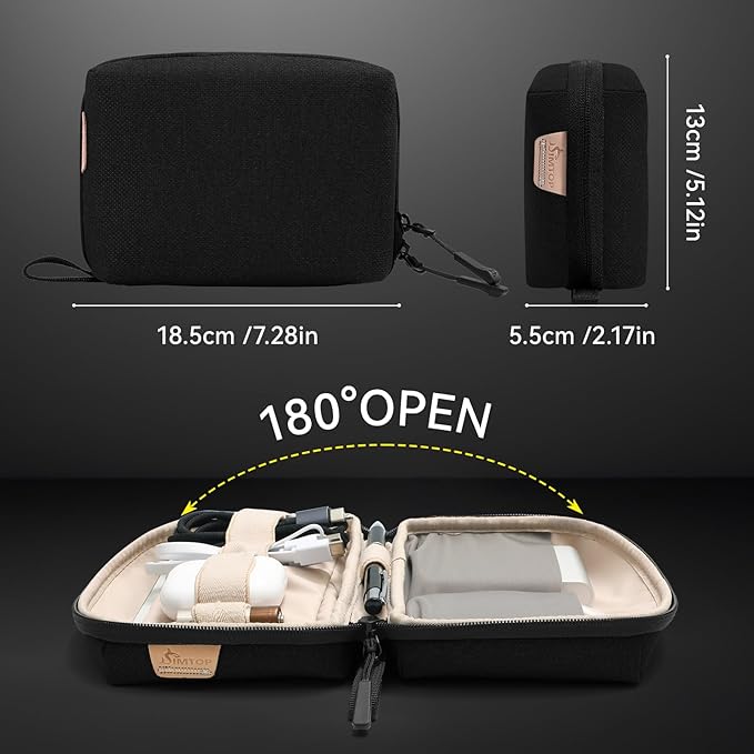 Electronics Organizer Cord Organizer Travel, Small Tech Bag - Image 2