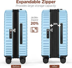 SHOWKOO Luggage Sets 3 Piece Hardside Expandable Suitcase - Image 5
