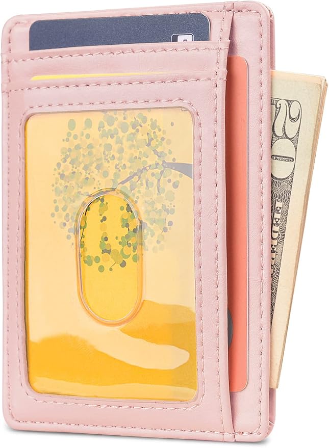 Buffway Slim Minimalist Front Pocket RFID Blocking Leather Wallets - Image 2