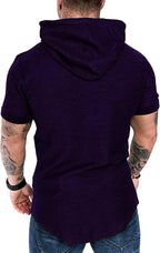 Lexiart Mens Fashion Athletic Hoodies Sport Sweatshirt Solid Color Fleece - Image 2
