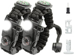 20 in 1 Survival Paracord Bracelet Adjustable Gear Kit by NVioAsport