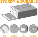 SpaceAid 12 Pack Bed Sheet Organizers and Storage, Foldable Sheet Organizer - Image 6
