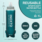 INOXTO Soft Flask, Collapsible Soft Water Bottles - Image 3