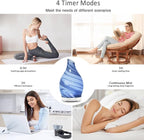 Essential Oil Diffuser 120ML, Glass Aromatherapy Diffuser with 4 Timer Settings & 7 Color Changing Lights, Waterless Auto Shut-Off, Ultra Quiet Oil Diffuser for Home, Office, Yoga, Spa and Sleeping