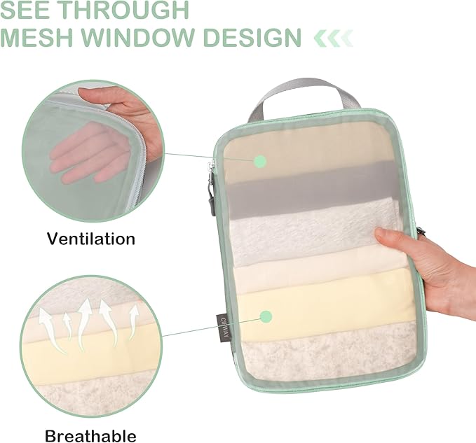 Cipway Compression Packing Cubes Mesh, Lightweight Luggage Organizer Bags - Image 2