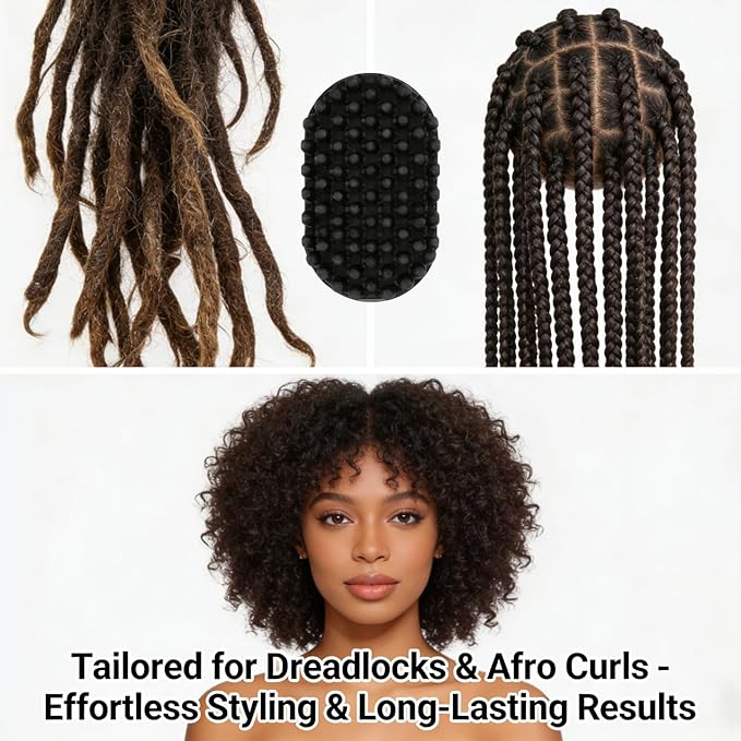 ZJchao Twist Comb for Locking & Styling, Rubber Brush, Washable Tool, Comb for Men & Women, Curling Comb