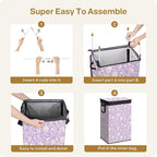 SOLEDI Laundry Hamper with Lid, 90L Tall & Large Floral Laundry Basket - Image 8