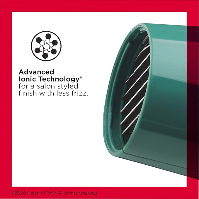 Revlon Volume Booster Hair Dryer | 1875W for Voluminous Lift and Body, (Green)
