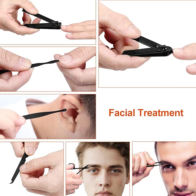 Manicure set Men Personal Care Tools Accessories Finger and Toe Nail Clippers - Image 3